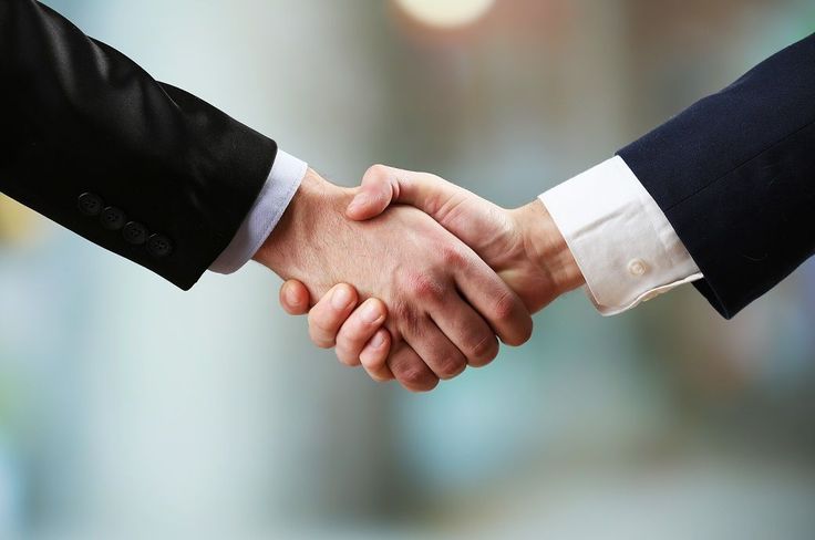 Business handshake
